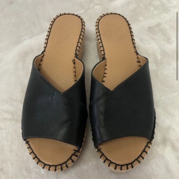 EUC Franco Sarto espadrille sandals black size 9 - Picture 3 of 10